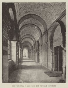 Der Hauptkorridor des Imperial Institute von English Photographer