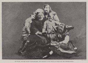 Die Königin und ihre Enkelkinder, die Familien des Prinzen von Wales und der Prinzessin Royal von English Photographer
