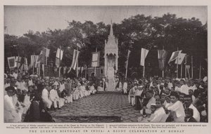 Der Geburtstag der Königin in Indien, eine hinduistische Feier in Bombay von English Photographer