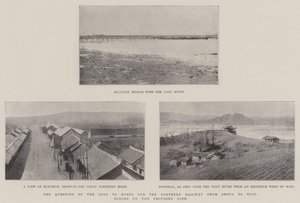 Die Frage des Kredits an Korea für die Nordbahn von Seoul nach Wiju, Szenen auf der vorgeschlagenen Strecke von English Photographer