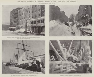Der jüngste Blizzard in Amerika, Szenen in New York City und Hafen