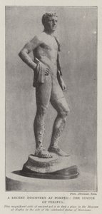 Die kürzliche Entdeckung in Pompeji, die Statue des Perseus von English Photographer