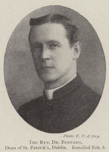Der Reverend Dr. Bernard, Dekan von St. Patricks, Dublin, installiert am 8. Februar von English Photographer