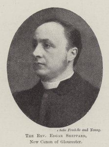 Der Reverend Edgar Sheppard, neuer Kanoniker von Gloucester von English Photographer