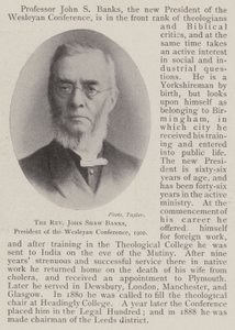 Der Reverend John Shaw Banks, Präsident der Wesleyanischen Konferenz, 1902 von English Photographer