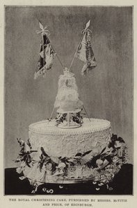 Die königliche Tauftorte, bereitgestellt von Messers McVitie und Price, aus Edinburgh von English Photographer