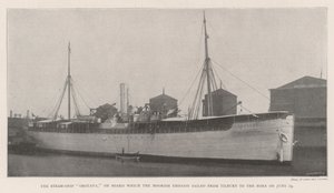 Das Dampfschiff Orotava, an Bord dessen die marokkanische Botschaft am 24. Juni von Tilbury nach Nore segelte von English Photographer