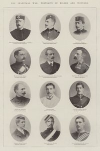 Der Transvaal-Krieg, Porträts der Getöteten und Verwundeten von English Photographer