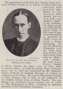 Der sehr ehrwürdige Dr. Francis Paget, gewählter Bischof von Oxford von English Photographer