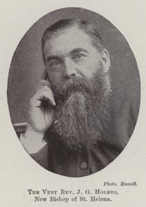 Der sehr ehrwürdige J G Holmes, neuer Bischof von St. Helena von English Photographer