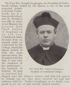 Der Hochwürdige Joseph Geoghegan, Präsident des Castleknock College von English Photographer