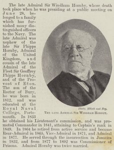 Der verstorbene Admiral Sir Windham Hornby von English Photographer