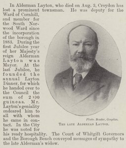 Der verstorbene Alderman Layton von English Photographer
