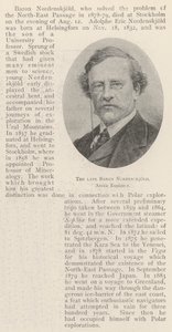 Der verstorbene Baron Nordenskjold, Arktisforscher von English Photographer