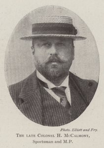 Der verstorbene Colonel H. McCalmont, Sportler und Abgeordneter von English Photographer