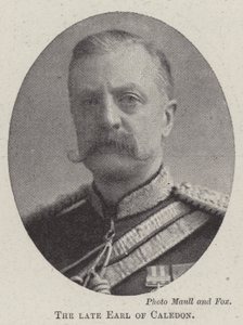 Der verstorbene Earl of Caledon von English Photographer
