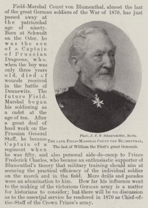 Der verstorbene Feldmarschall Graf von Blumenthal, der letzte der großen Generäle von Wilhelm I. von English Photographer