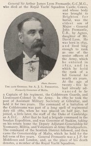 Der verstorbene General Sir A. J. L. Fremantle, ehemaliger Gouverneur von Malta von English Photographer