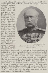 Der verstorbene General Sir G Willis, Krimkriegsveteran von English Photographer