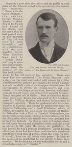Der verstorbene George Douglas Brown, Autor von 