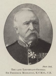 Der verstorbene Generalleutnant Sir Frederick Middleton, KCMG, CB von English Photographer