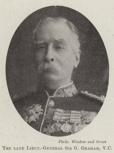 Der verstorbene Generalleutnant Sir G Graham, VC von English Photographer