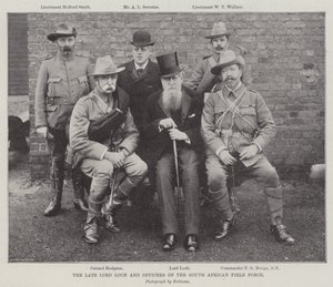 Der verstorbene Lord Loch und Offiziere der südafrikanischen Feldtruppe von English Photographer
