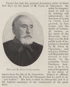Der verstorbene M. Puvis de Chavannes von English Photographer