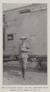 Der verstorbene Major Heath und sein gepanzerter Zug, von Buren am 17. Mai in die Luft gesprengt von English Photographer