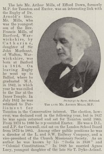 Der verstorbene Mr. Arthur Mills, MP von English Photographer