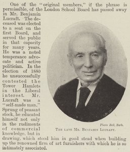 Der verstorbene Mr. Benjamin Lucraft von English Photographer