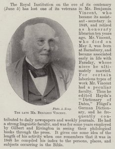 Der verstorbene Herr Benjamin Vincent von English Photographer