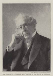Der verstorbene Mr. C. P. Villiers, MP, Vater des Unterhauses von English Photographer