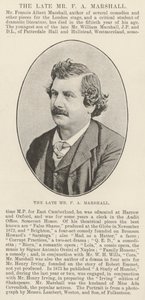 Der verstorbene Mr F A Marshall von English Photographer