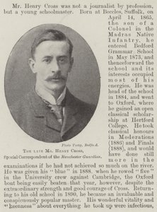 Der verstorbene Mr Henry Cross, Sonderkorrespondent des Manchester Guardian von English Photographer