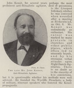 Der verstorbene Mr. John Kensit, anti-ritualistischer Agitator von English Photographer