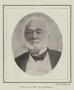 Der verstorbene Mr. John Maple von English Photographer