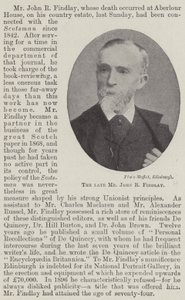 Der verstorbene Mr. John R. Findlay von English Photographer