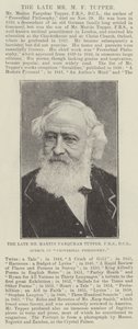 Der verstorbene Herr Martin Farquhar Tupper, FRS, DCL, Autor von Proverbial Philosophy von English Photographer