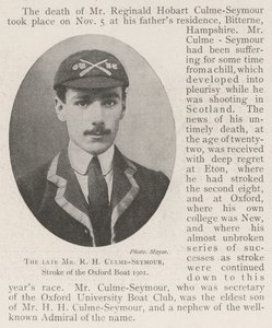 Der verstorbene Mr. R. H. Culme-Seymour, Schlagmann des Oxford-Bootes 1901