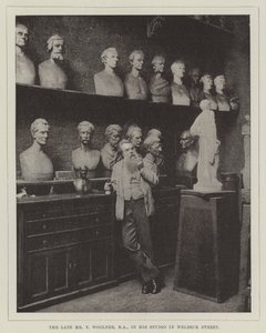 Der verstorbene Mr. T. Woolner, RA, in seinem Studio in der Welbeck Street
