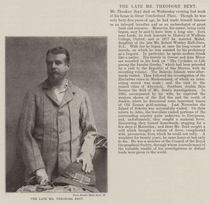 Der verstorbene Mr. Theodore Bent von English Photographer