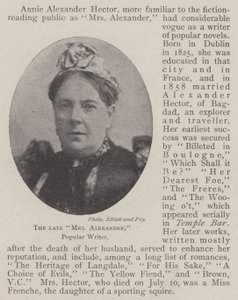Die verstorbene Mrs Alexander, beliebte Schriftstellerin von English Photographer