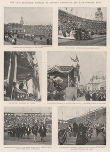 Der verstorbene Präsident McKinley auf der Buffalo-Ausstellung, seine letzten offiziellen Handlungen von English Photographer