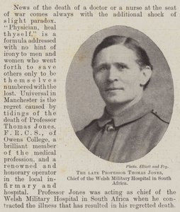 Der verstorbene Professor Thomas Jones, Leiter des walisischen Militärkrankenhauses in Südafrika von English Photographer