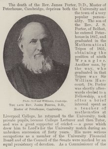 Der verstorbene Reverend James Porter, DD, Master von Peterhouse, Cambridge von English Photographer