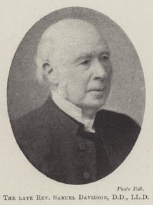 Der verstorbene Reverend Samuel Davidson, DD, LLD von English Photographer