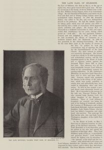 Der verstorbene Roundell Palmer, erster Earl of Selborne, PC von English Photographer