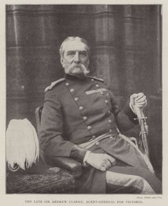 Der verstorbene Sir Andrew Clarke, Generalagent für Victoria von English Photographer