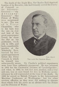 Der verstorbene Sir Charles Hall von English Photographer